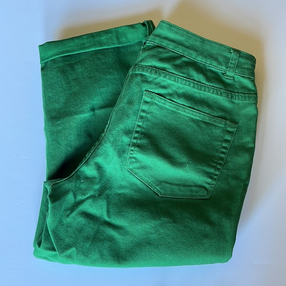 Green Capri Jeans